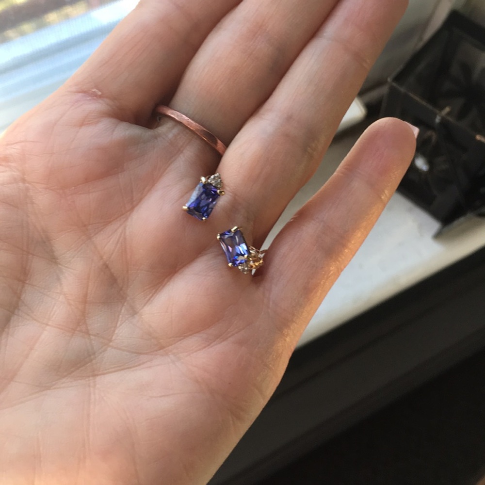 ❤️❤️❤️❤️‍🩹3.12 CARAT LAB TANZANITE 10K SOLID GOLD OCTAGON ❤️❤️❤️ - Picture 3 of 6